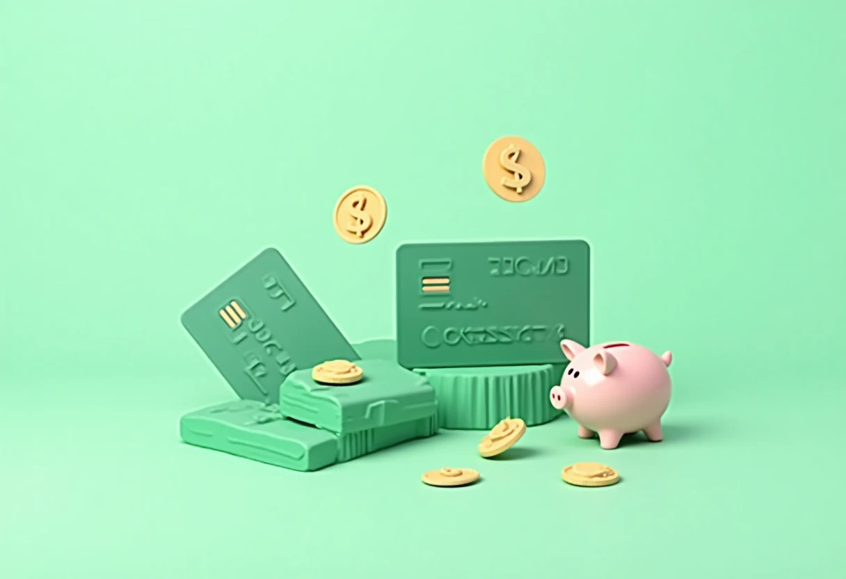 Credit card comparison illustration