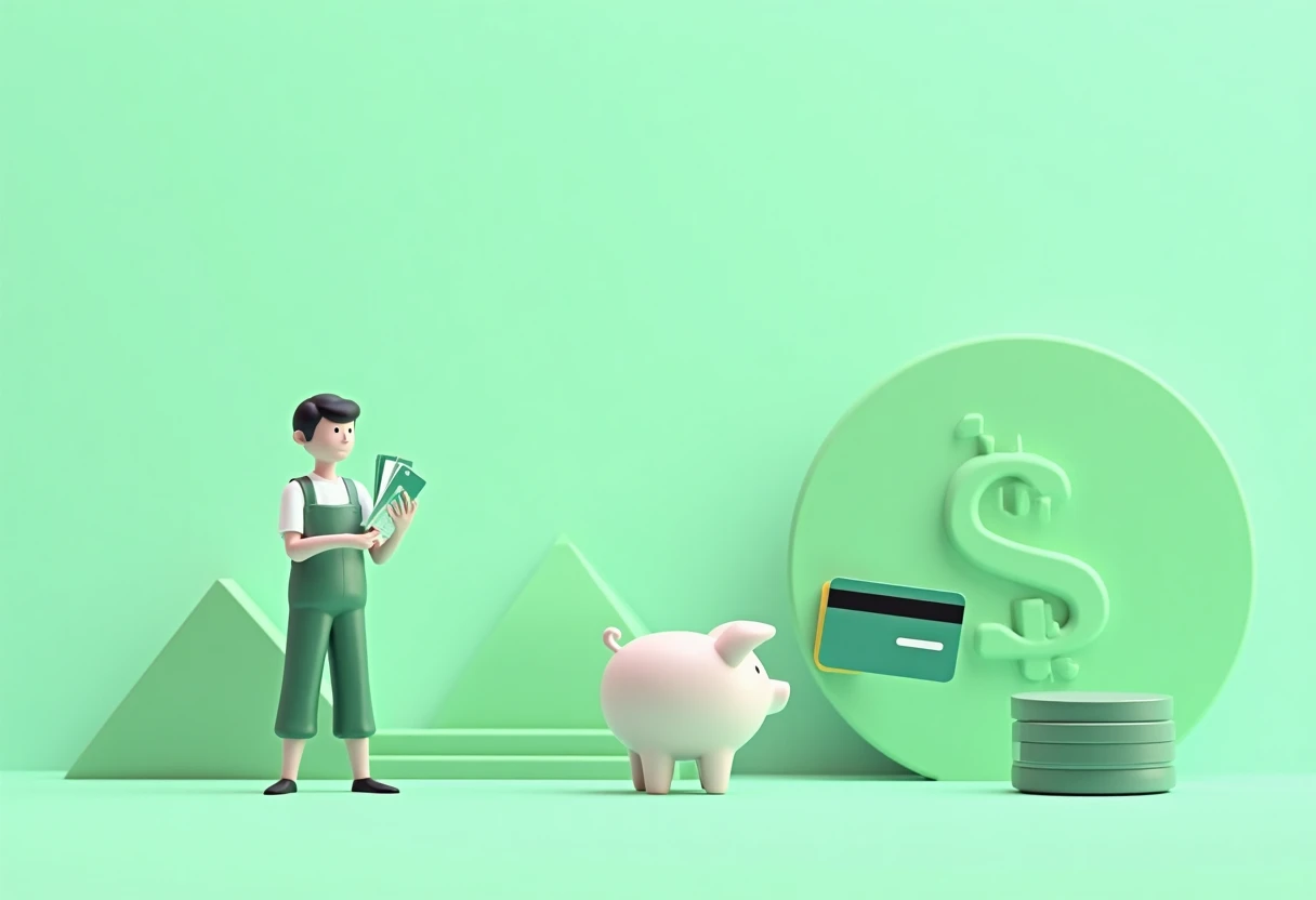 Person comparing credit card options