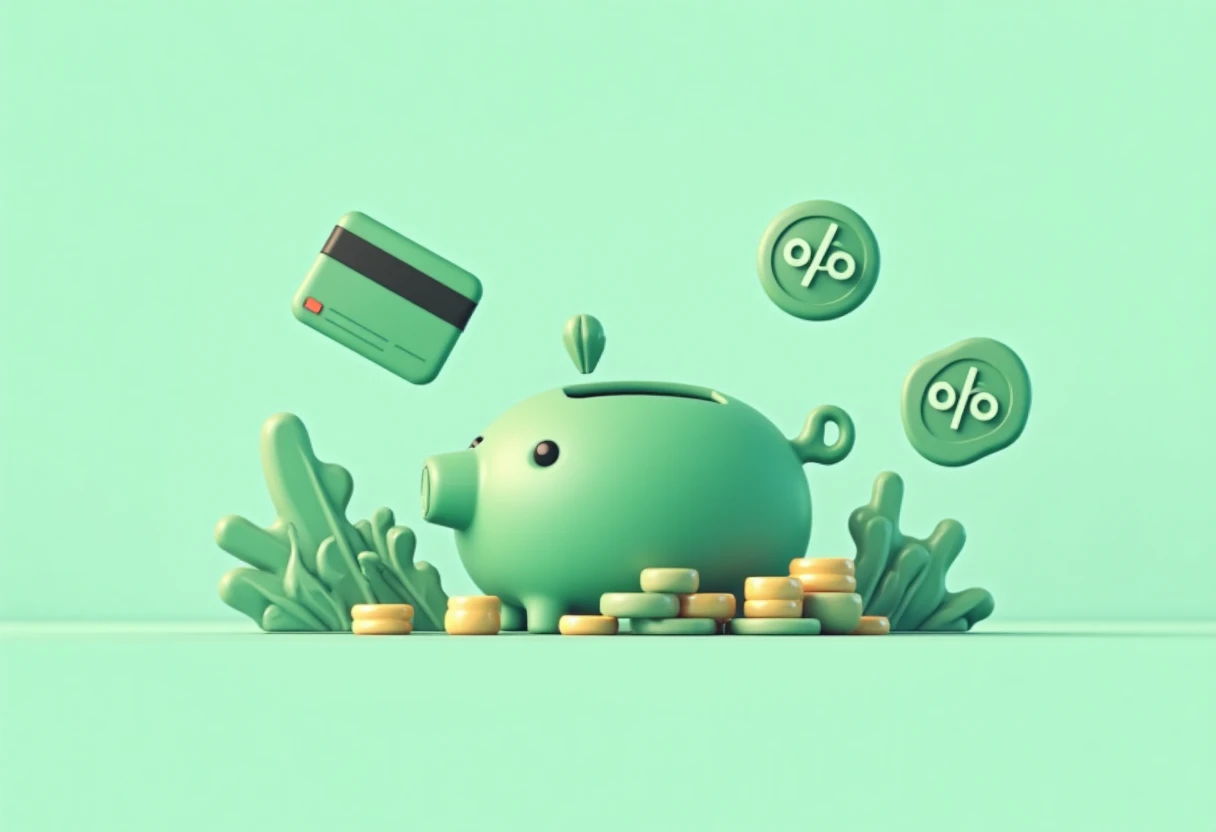 Travel rewards card illustration