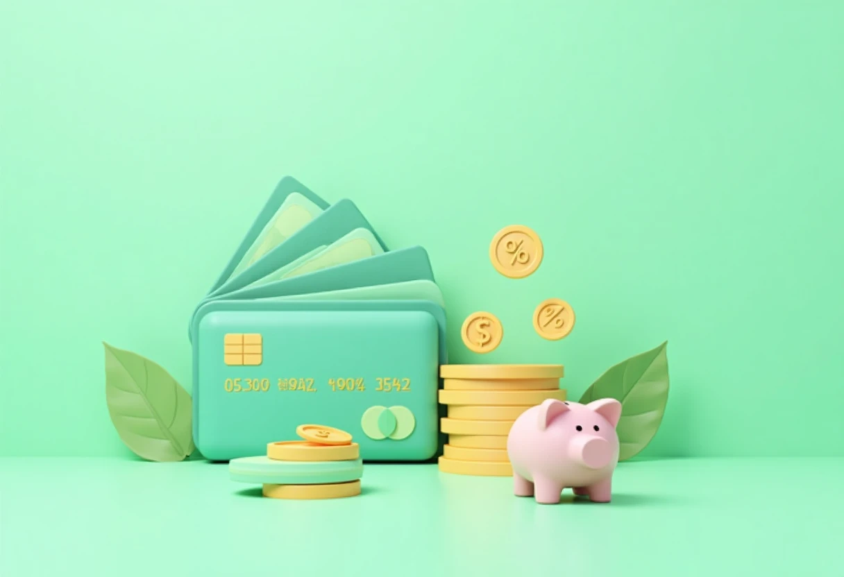 Credit card rewards concept