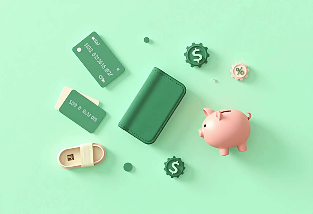 Illustratie van creditcards en cashback-iconen