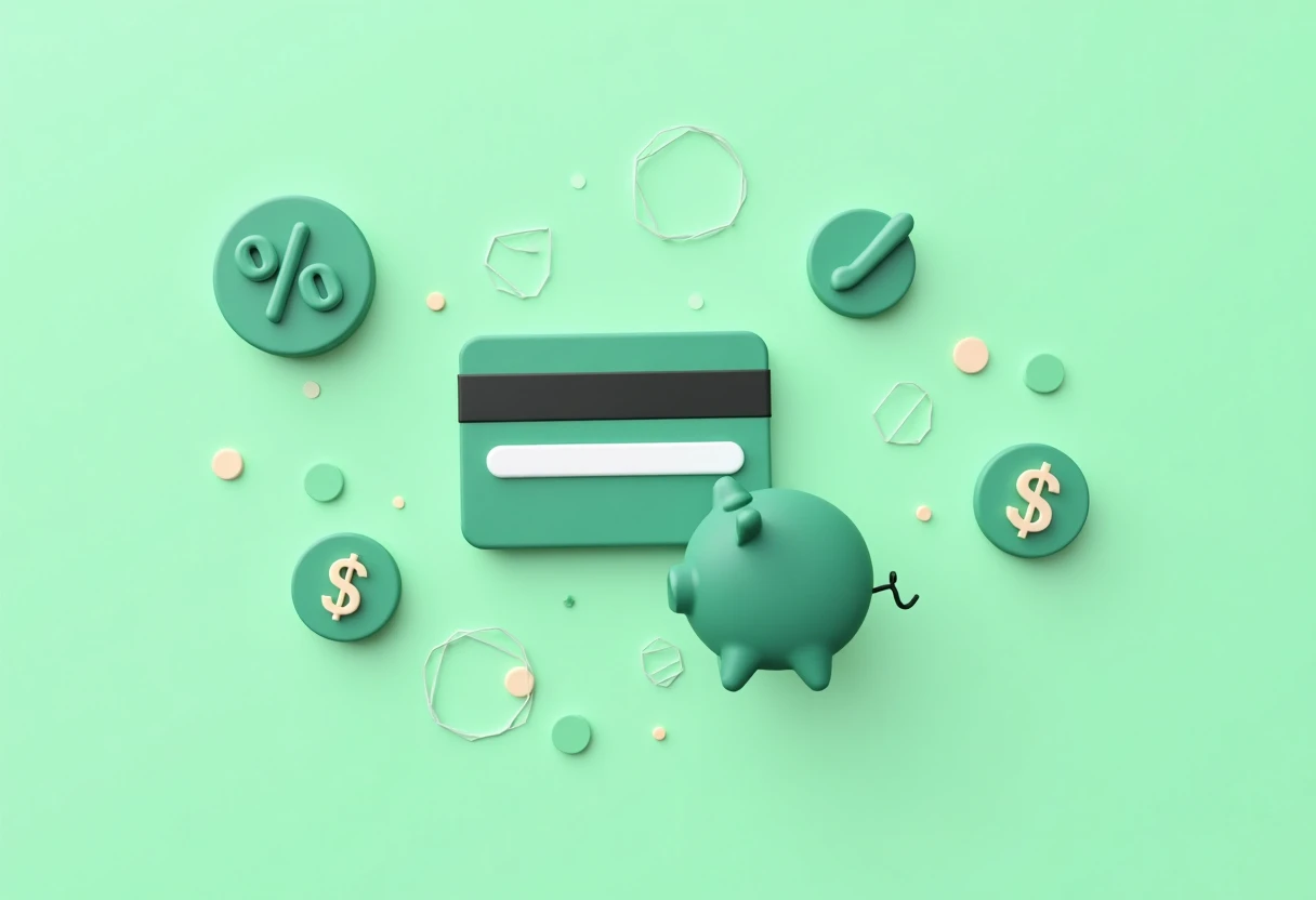 Cashback credit card concept