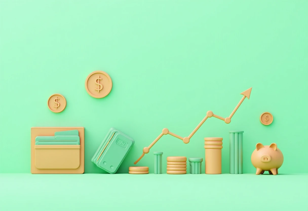 Kreditkarten und Cashback-Symbole