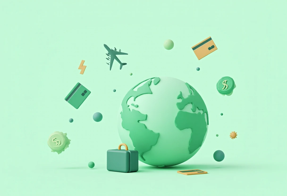 Travel rewards illustration
