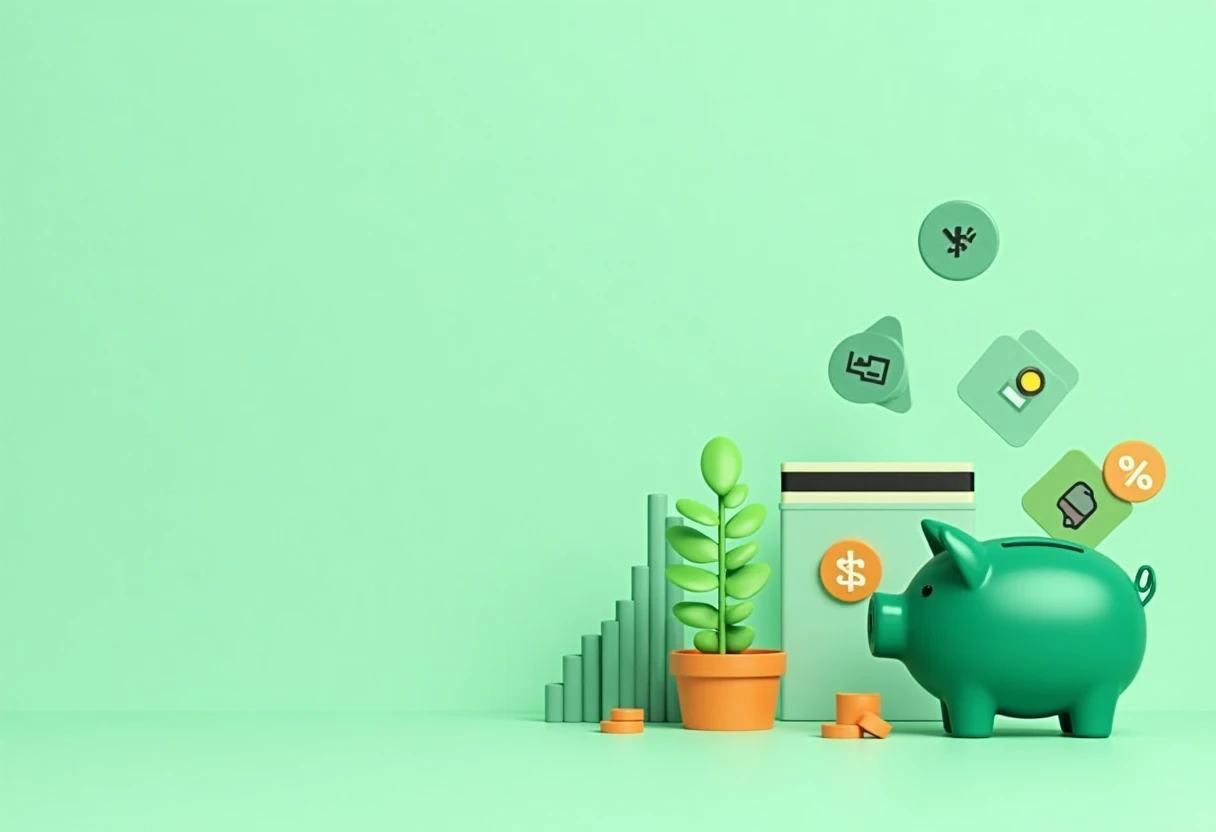 Category-focused cashback card illustration
