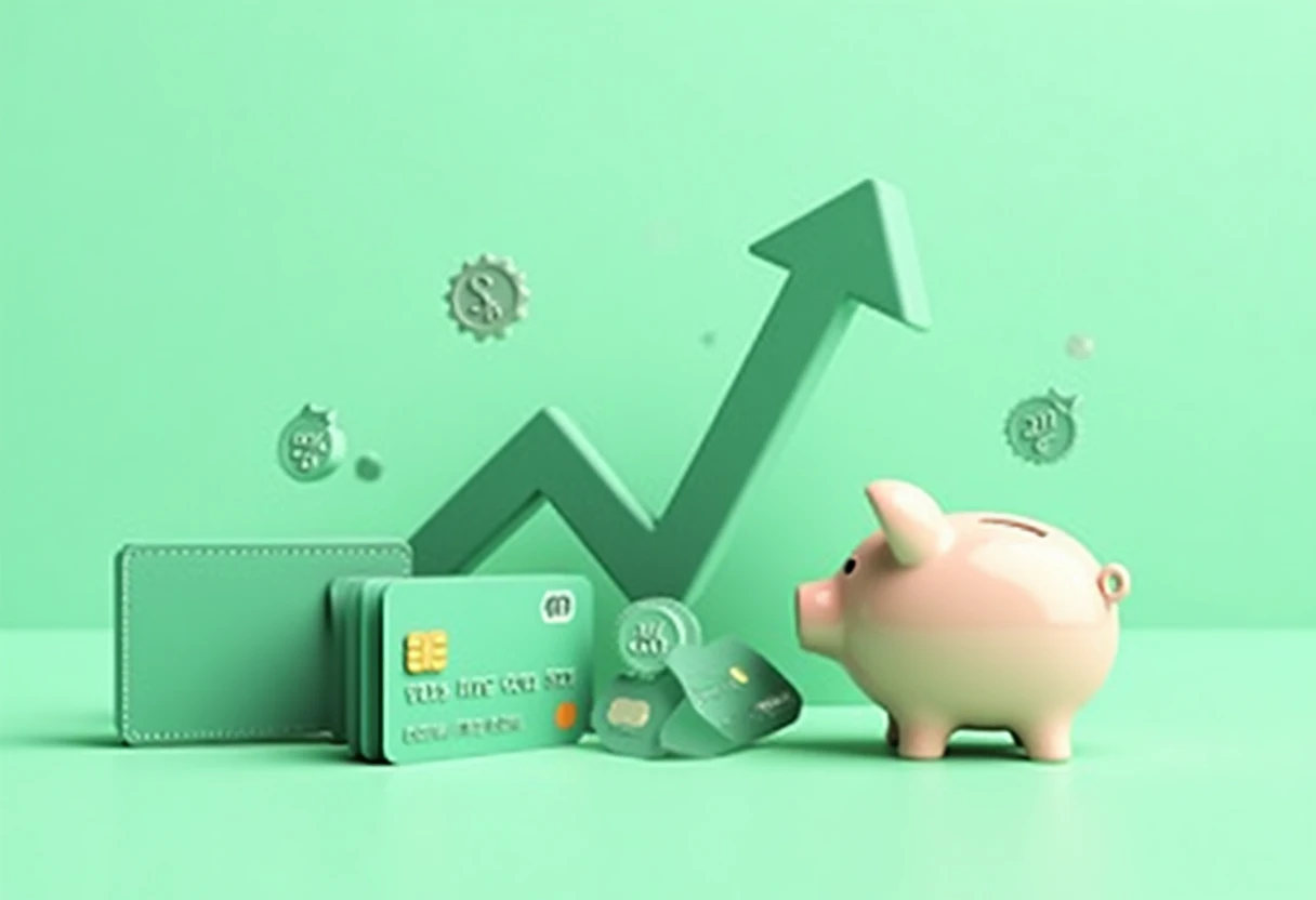 Kartu kredit dengan simbol cashback