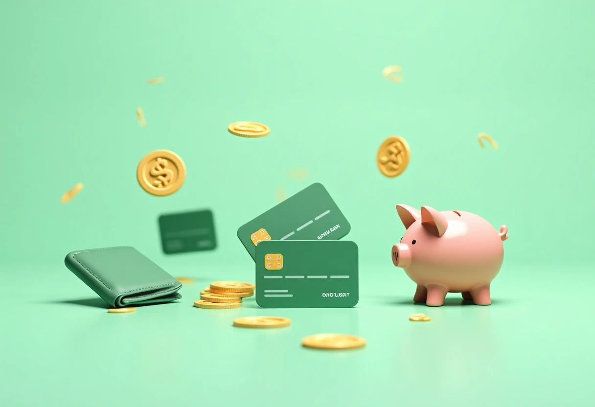 Illustration de cartes de crédit récompenses