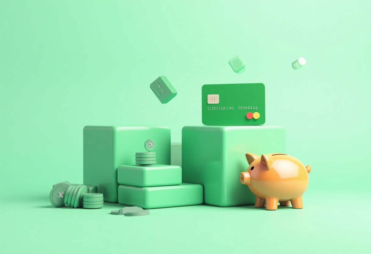 Ilustrasi kartu kredit dengan cashback