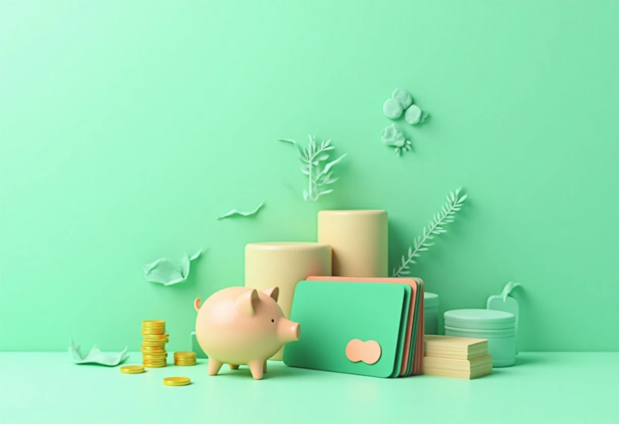 Tarjeta de crédito con símbolo de cashback