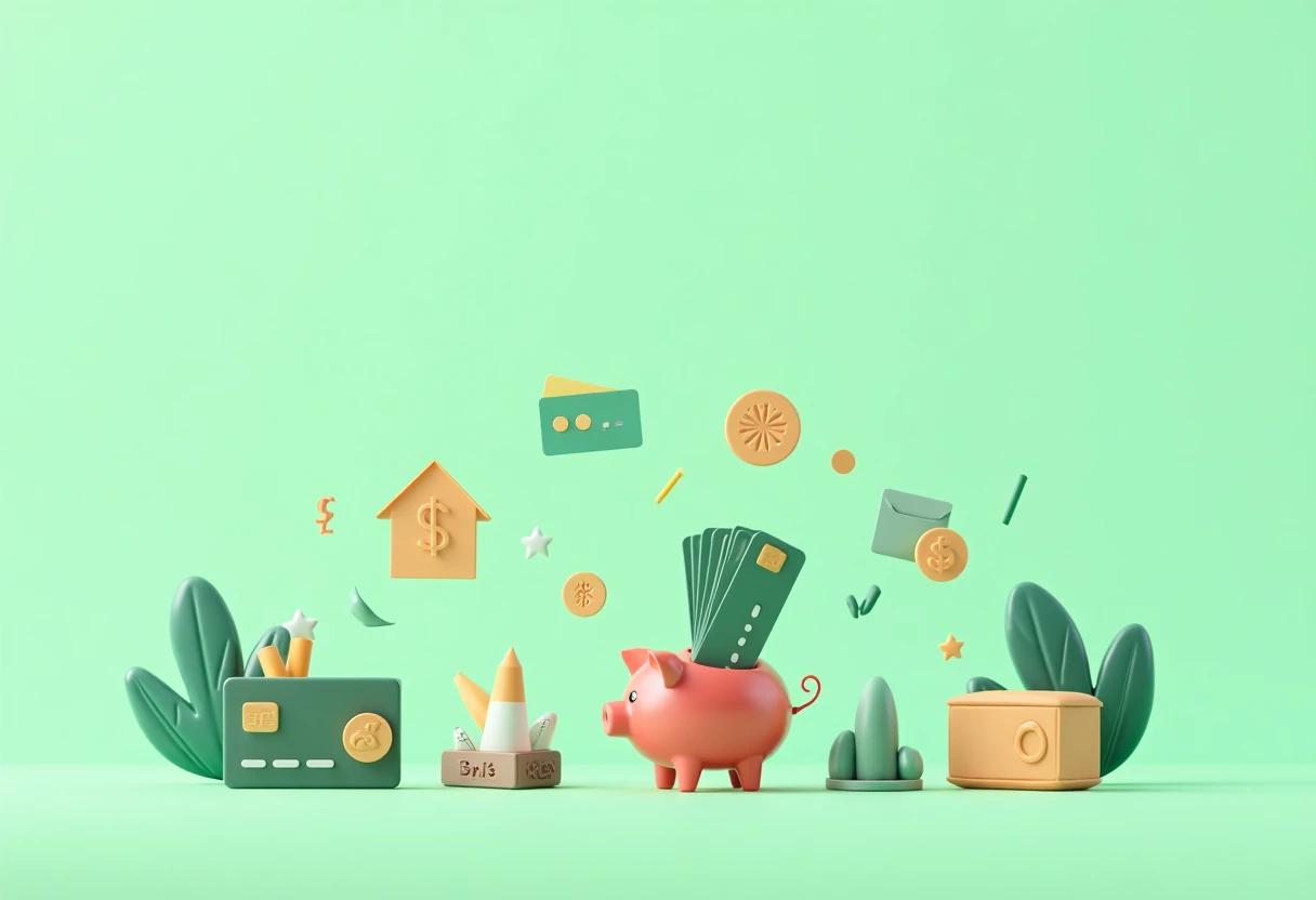 Iconos de cashback y tarjetas de crédito