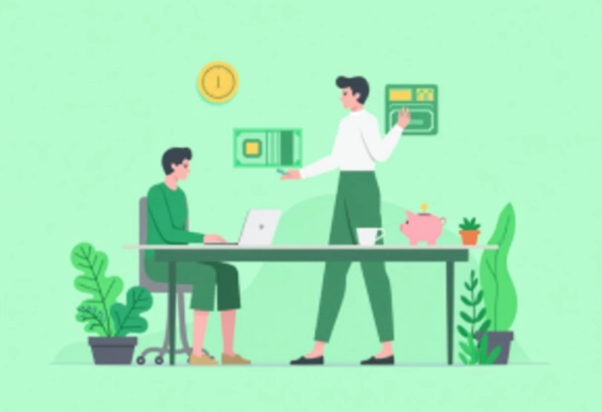 Freelancer trabajando en casa
