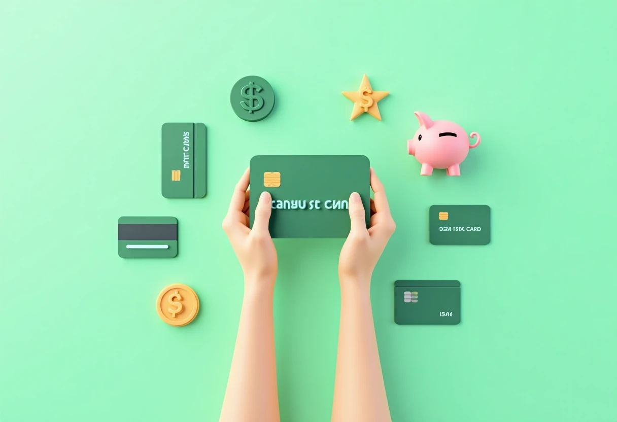 Wallet with cashback icons