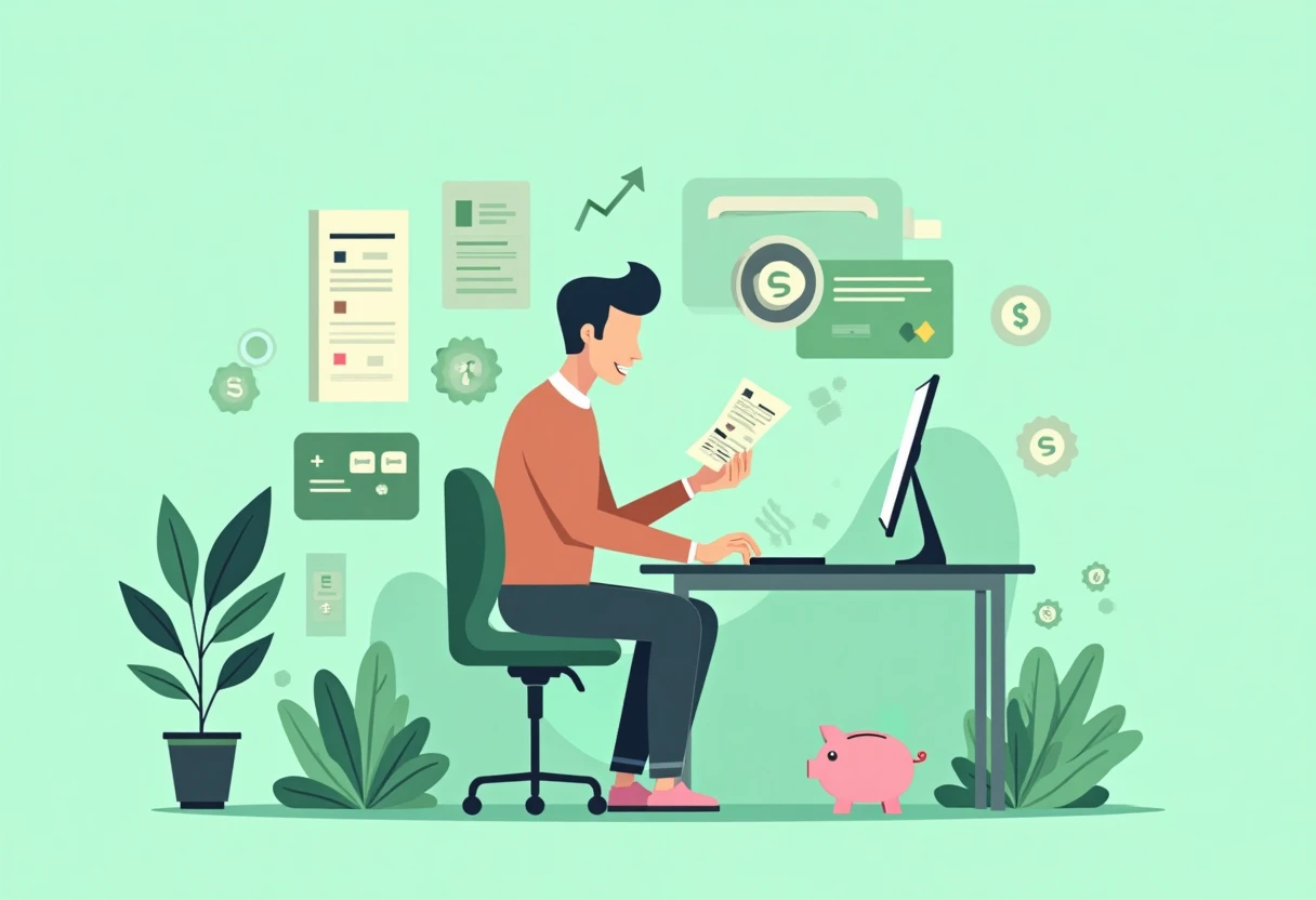 Reviewing financial documents
