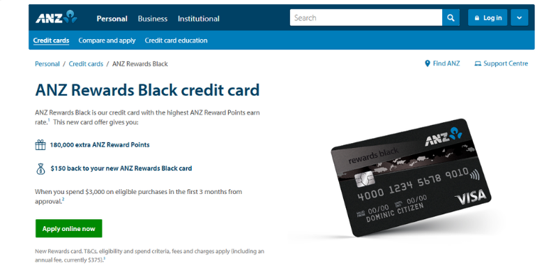 ANZ website