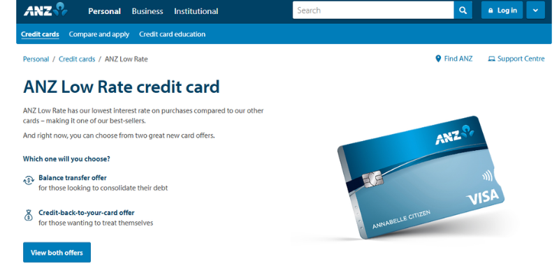 anz website