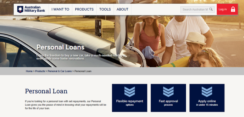 Australian Military Bank Personal Loans