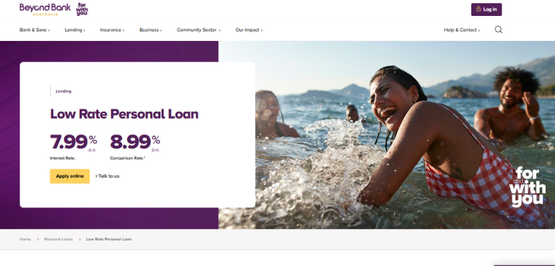 Beyond Bank Low Rate Personal Loan